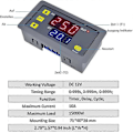Miniatyrbild 2 av 5: 12V Tidsrelä 12 Volt Timerrelä Utomhus 10A Digitalt Avstängningsrelä Justerbar Gåva db
