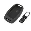 Pikkukuva 1 / 5: WhatsKey CF920 LCD Älykäs Auton Avaimen Kaukosäätimen Suojus TUP-kuori Kotelo Suojain Ketjulla CF920 Avain Suojaus Putoomista Vastaan ​​[db] Black