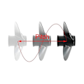 Miniatyrbillede 4 af 5: Udenbordsmotor Propeller til 6hk 8 1/2 X7 1/2 Bådmotor Skrue Marin Motordel 7 Spline 6g1-45943-00-e [Db] white