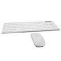 Miniatyrbillede 1 af 5: 2,4 GHz Trådløst Tastatur og Mus Sæt 1000dpi Lydløs Ultra-tyndt Gaming Kontor Mus db White