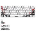 Miniatyrbilde 1 av 5: Nyhet Allover Dye Subbed 71 Key Profile Keycap For Gh60 Rk61 Alt61 Gk61 Gk64 Dz60 Keycaps,jp db Black  white