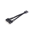 Miniatyrbillede 2 af 5: 2 stk. Computer Motherboard Usb-forlængerkabel 9 Pin 1 Hun til 2 Han Y Splitter Audio Hd Extensio