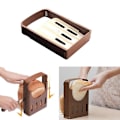Miniatyrbillede 4 af 5: Foldbar Brødskiver til Brød, Toastskærer, Skæreguide, Køkkenredskab