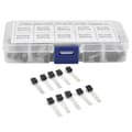 10 Verdier BC327-BC558 Transistorer Sortimentssett - 200 stk [db]