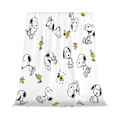 Miniatyrbillede 1 af 5: Peanuts Snoopy Flannel Tæppe til Soveværelsesindretning og Sengetøj -CT932 db 150x125cm