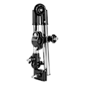 Miniatyrbillede 2 af 5: Sort justerbar paraplyholder til klapvogn, barnevogn, cykel og stol - 360∼ rotation [db]