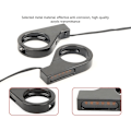 Miniatyrbilde 5 av 5: LED Motorsykkel Blinklys Vanntett Indikatorlys Lampe med 41mm Gaffelrør [db] Black