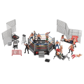 Pikkukuva 1 / 5: 33-osainen painisets leluille, Wwe-painija soturi lelut renkaalla ja realistisilla tarvikkeilla, F Db