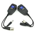 Miniatyrbilde 3 av 5: 5 Par CCTV Coax BNC Video Power Balun Transceiver til Cat5e 6 RJ45 Kontakt Koaksial/analog HD Twi [DB] Black