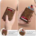 Miniatyrbild 4 av 5: Slim plånböcker för män Rfid Money Clip Wallet Herr Front Pocket Minimalist Wallet