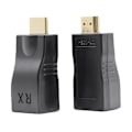 Miniatyrbilde 2 av 4: HDMI-forlenger HDMI til RJ45 over Cat 5e/6 nettverk LAN Ethernet-adapter 4K 1080p Ny [DB] Black