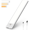 Miniatyrbillede 1 af 4: Skab Lampe - 31 Leds Genopladelig Led-belysning Til Indvendige Skabe, Trådløs, Magnetisk, Dæmpbar Led-lampe Bevægelsessensor, Led-lys 4000k