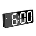 Miniatyrbild 1 av 5: Smarta Digitala Väckarklockor För Sovrum, LED-Skärm, Snooze, Dimbar, Temperatur, Datum, 12/24H, Liten Elektronisk Bordsklocka För Kök O [db] Black