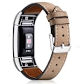 Miniatyrbillede 1 af 4: Til Fitbit Charge 2 Ægte Læder Urrem Udskiftning Armbåndsrem Udskiftning - [DB] Multicolor Coffee