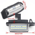 Pikkukuva 3 / 4: 2 kpl LED-kilpien valot Mitsubishi Outlander 2 3 Lancer Eclipse 3 4 Cross Galant Xpander i-MiEV DB black