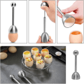 Miniatyrbilde 5 av 5: Egg Cups Set Og Rustfritt Stål Egg Åpner (7 Stk)
