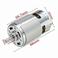 Pikkukuva 4 / 4: 775 DC 12V-36V 3500-9000rpm Moottori Kuulalaakeri Suuri Vääntömomentti Suuri Teho Hiljainen DC-moottorin Lisävarusteet [Db]
