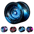 Miniatyrbillede 1 af 2: Professionel Yo-yo Konkurrence Aluminium Legering Metal Yo-yo Spil Responsiv Yoyo Legetøj Børn Gave db D