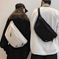 Pikkukuva 3 / 5: Miesten ja naisten vyölaukku, urheilullinen miesten rinta- ja olkalaukku, rento japanilainen värikäs reppu naisille DB Black