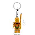 Miniatyrbillede 5 af 5: 12 stk Minifigur Byggeklodser Nøglering Vedhæng Børn Samle Model Nøglering [DB] onesize