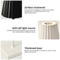 Miniatyrbilde 2 av 4: Vinflaskelampe Hodebordslampe Flyttbar Lading Dekorasjon For Bar Cafe Atmosfære Nattlys Db Black