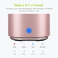 Miniatyrbilde 4 av 4: A106 Bærbar Mini Bluetooth Høyttaler, Forbedret Bass og Høyoppløselig Lyd, Bærbar Design, for iPhone, iPad, Laptoper og Mer (Rosegull) db