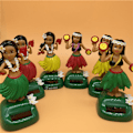 Pikkukuva 4 / 5: 1 kpl Aurinkovoimalla toimiva Hula-tyttö Bobble Shaking Head Doll Auton kojelaudan tanssi db G 1 pcs