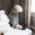 Miniatyrbillede 3 af 5: Nordisk genopladelig blomsterbordlampe sengebordslampe bordlampe svampe soveværelse borddekoration natbordslampe natlys [DB] Pink