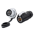 Miniatyrbillede 3 af 5: Lp20 Dc Volt 2 3 4 5 7 9 12 Pins Rund Industrielt Han/hun Stik Og Stikkontakt Solenergi Dc Vandtæt Stik db 2