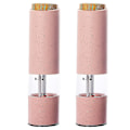 Miniatyrbilde 1 av 5: Db 2stk elektrisk salt- og pepperkvernsett batteridrevet salt- og pepperkvern og pepperkvern pink