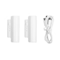 Miniatyrbillede 1 af 5: 2 stk. 2200mAh Batterier Strømper Power 3-trins Justering Indikatorlampe USB Genopladelig til Elektriske Varmestrømper [DB]