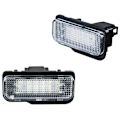 Miniatyrbilde 4 av 4: Bil LED Nummerplate Lys Nummerplate Lys For - W203 5d/w211/w219/r171 db transparent color  black