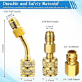 Miniatyrbilde 4 av 5: AC R134A Adapter Hurtigkoblingssett, R134a Tankventil R134a til R22/410a for Airconditionering Ref db