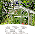 Miniatyrbilde 4 av 5: Drivhusglassklips W-formet Glassklips Fjærtråd Reservedeler 25 stk/sett [DB]