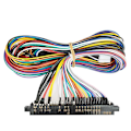 Miniatyrbilde 3 av 5: Jamma 28-pins Arcade-kabelnett med joystick- og knappkobling for videospillarkade-spillboks (4 {db} As Shown