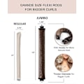 Miniatyrbild 3 av 5: Värmelös Hårrullare Nattlockar Blowout-stavar Pannband Inga Värmerullar Hårrullar för Korta Hårstylingverktyg [db] Brown