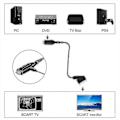 Pikkukuva 2 / 5: Scart - HDMI -kaapeli - Scart - HDMI -sovitin - All In One Scart - HDMI -audio-videomuunnin 1080p/720p Uudet mallit [db]