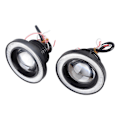Pikkukuva 5 / 5: 2 kpl Auton Sumuvalot 3,5 tuuman LED Halo Rengaslamppu 30W 1200LM 6000k - 7000K COB Aukko DRL Ajovalo { DB}