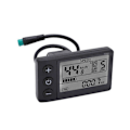 Miniatyrbild 1 av 5: 24V 36V 48V 60V Vattentät LCD-display S866 Kontrollerpanel Instrumentbräda Elektrisk Cykel Display för El(5Pin) Db Black