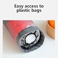 Miniatyrbilde 2 av 5: 2 stk Plastposeholder, Handleposeholder Mesh Hengende Oppbevaringspose Dispenser Søppelposer, sammenleggbar Pose Oppbevaringsdispenser For Hjem Kjøkken Db Grey