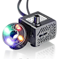 Miniatyrbillede 1 af 5: Mini Vandpumpe med LED, 180 l/t, 3 W, lille akvarium, have, brønd, havedam, vandfontænepumpe [DB]