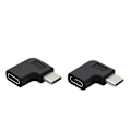 Pikkukuva 5 / 5: Usb 3.1 Type C Uros - Naaras Muunnin Usb-c Adapteri 90 Asteen Kulmassa [DB]