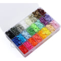 Miniatyrbilde 1 av 5: 360 stk trykknapper 24 farger T5 plast trykknapper 12mm, med oppbevaringsboks