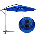 Miniatyrbillede 5 af 5: 3m Rund Haveparasol Udendørs Terrasse Solskygge Baldakin 3m 6/8x Arm TA Db 300cm x 6k Navy blue