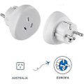 Miniatyrbillede 5 af 5: 70060 Australien/Kina til Frankrig/Europa Rejseadapter, Hvid [db]