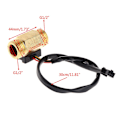 Miniatyrbillede 4 af 5: Flow Sensor G1/2' Vandstrømsensor Hall Sensor Switch 1-25l/min Flowmåler Flowmeter [DB]