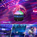 Pikkukuva 5 / 5: Aurora-valon projektor, revontuli-galaksin LED-lamppu, kaukosäätimellä {Db} Crystal type