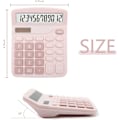 Miniatyrbillede 5 af 5: DB Pink Lommeregner, bordregner 12 cifre med stort LCD-display