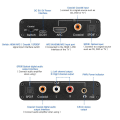Miniatyrbilde 3 av 5: Audio Extractor 192khz Dac Converter Arc Audio Extractor Støtte Digital -kompatibel Lyd Til Analo