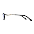 Pikkukuva 2 / 3: Lukulasit Sinivalosuodattimella Optiset Linssit Silmälasit +100 - +400 Astetta Silmälasit Unisex Miehille Naisille [db] Black 400 Degree